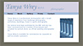 small screenshot of website for Tanya Wrey, photographer