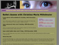 small screenshot of website for Christina Mittelmaier, ballet teacher